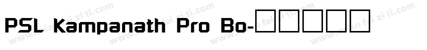 PSL Kampanath Pro Bo字体转换
